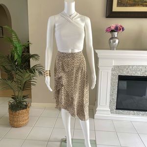 Animal Print Midi Skirt